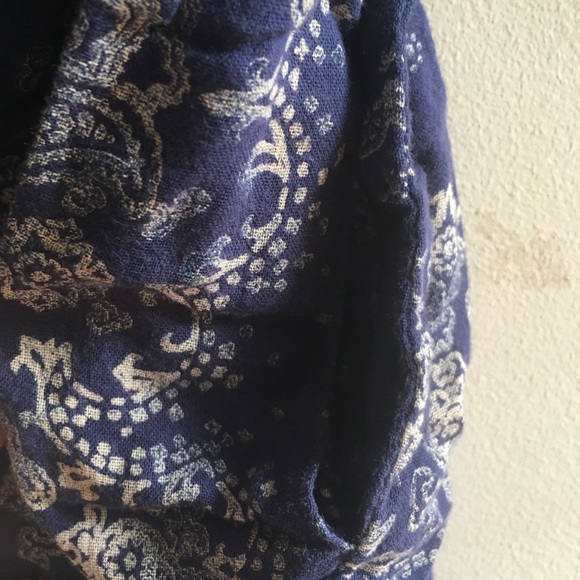 Blue drawstring skirt / beach coverup - Picture 2 of 3